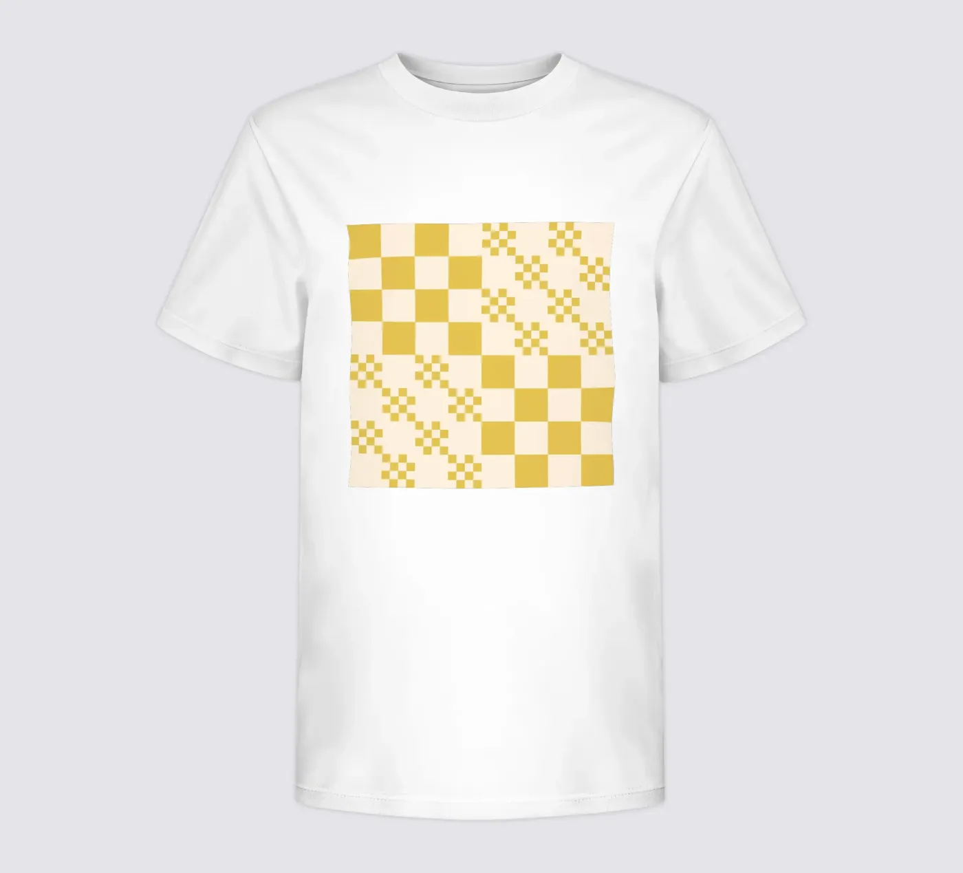 Funky grid pattern kids t-shirt by Wackapacka