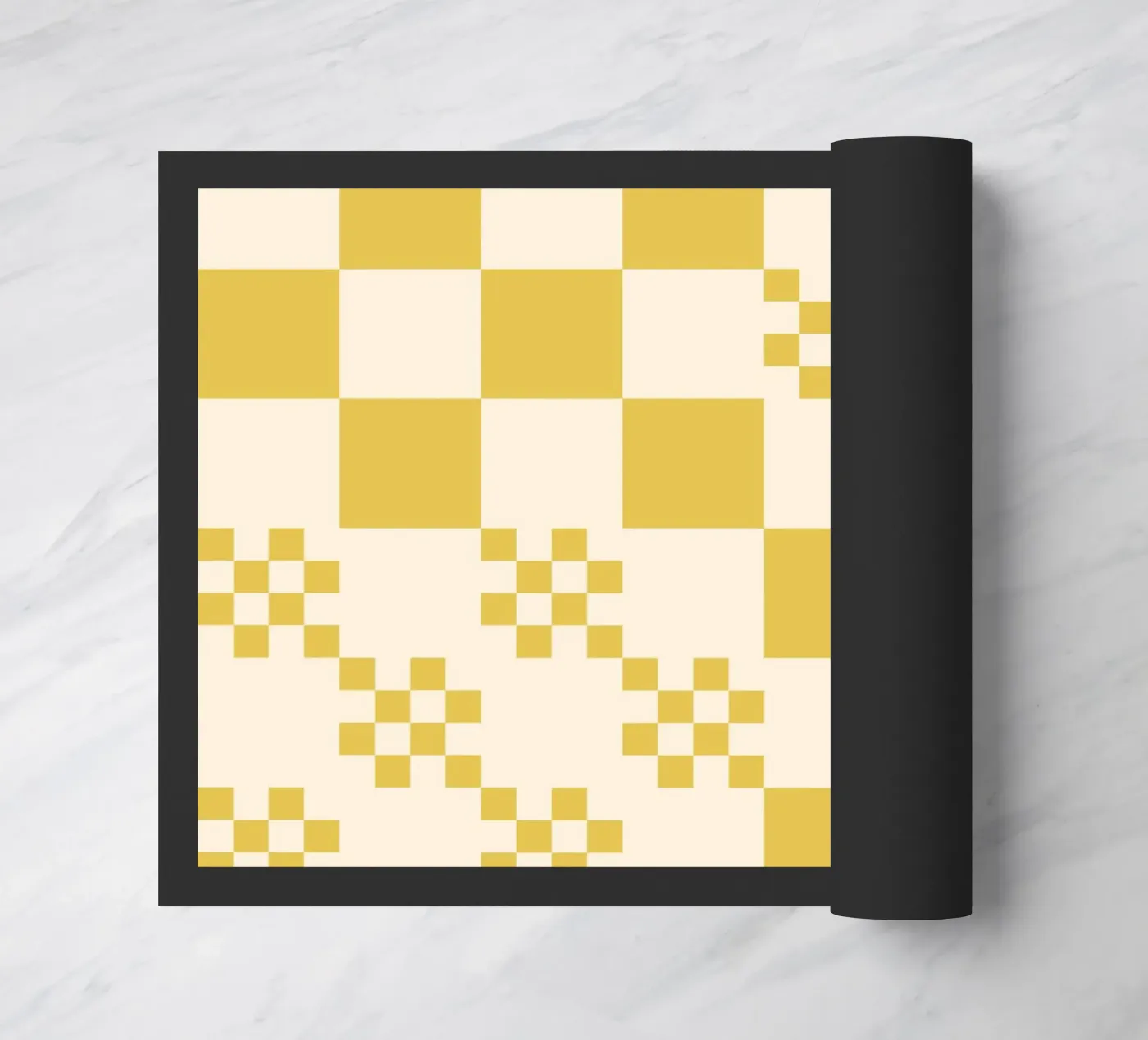 Funky grid pattern Fußmatte von Wackapacka