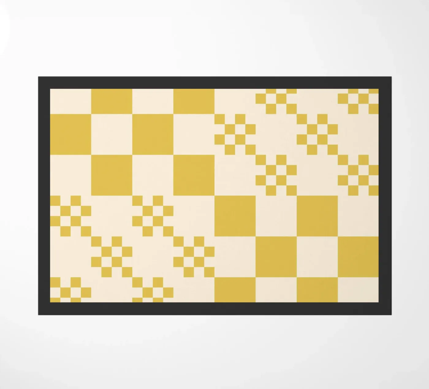 Funky grid pattern Fußmatte von Wackapacka