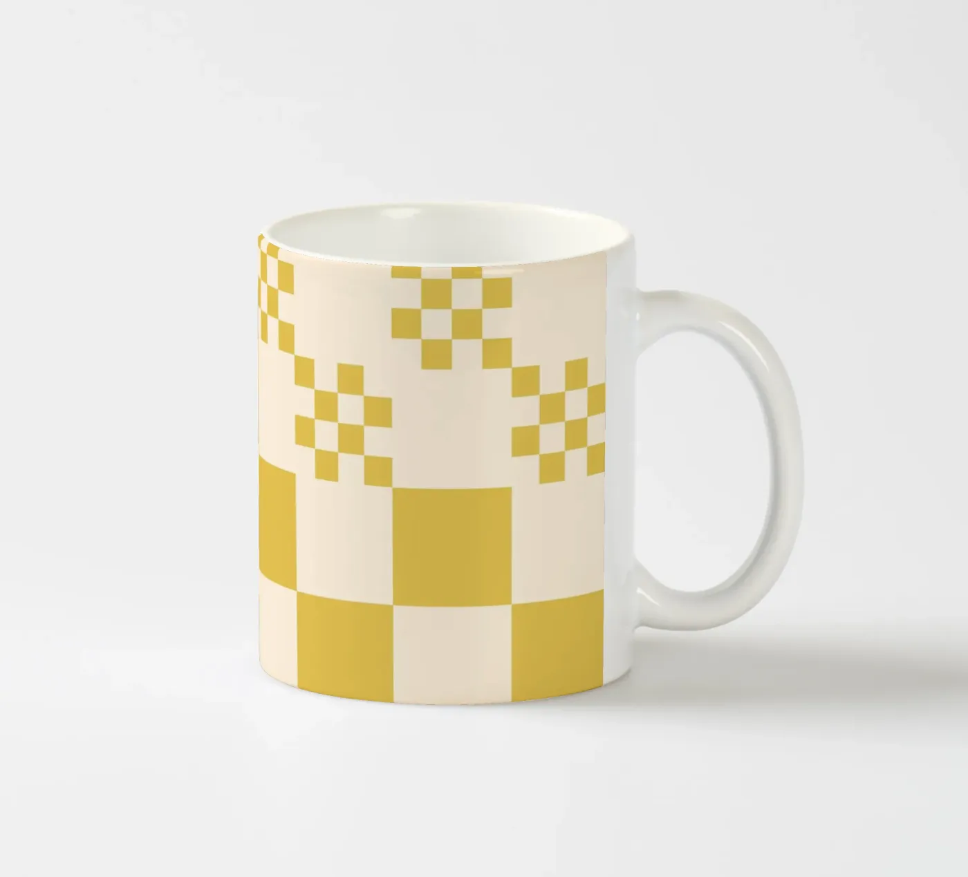 Flippiges Gittermuster Keramik Tasse von Wackapacka