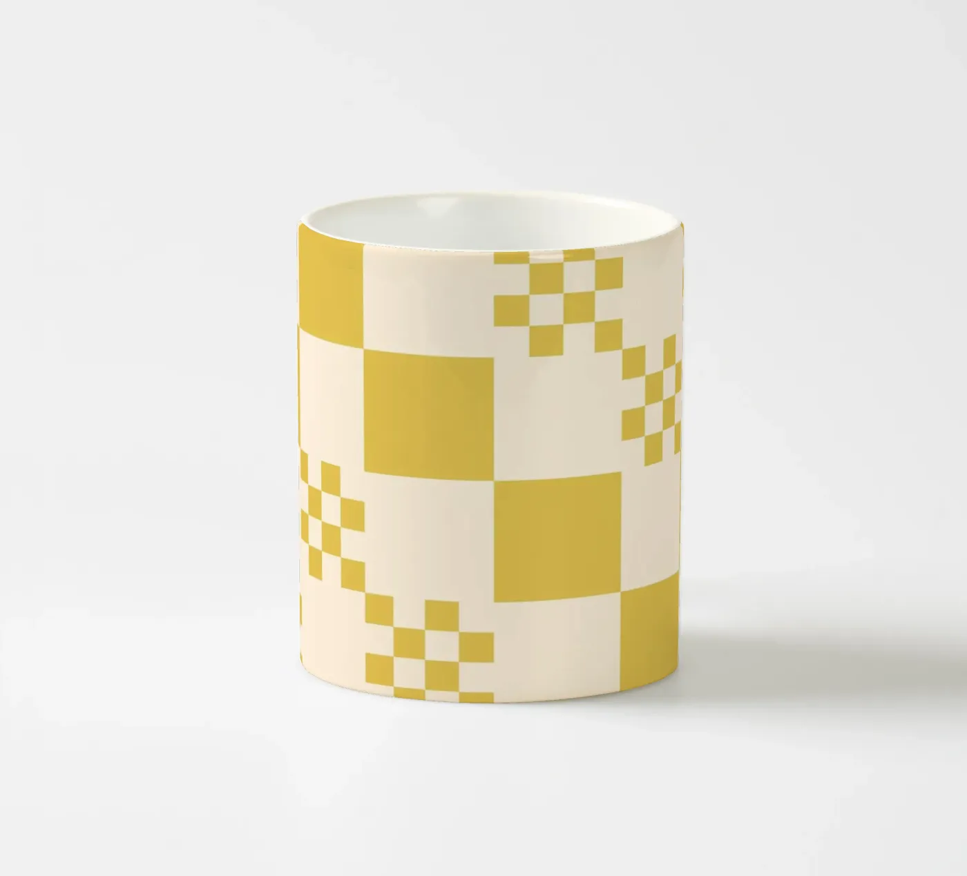 Flippiges Gittermuster Keramik Tasse von Wackapacka