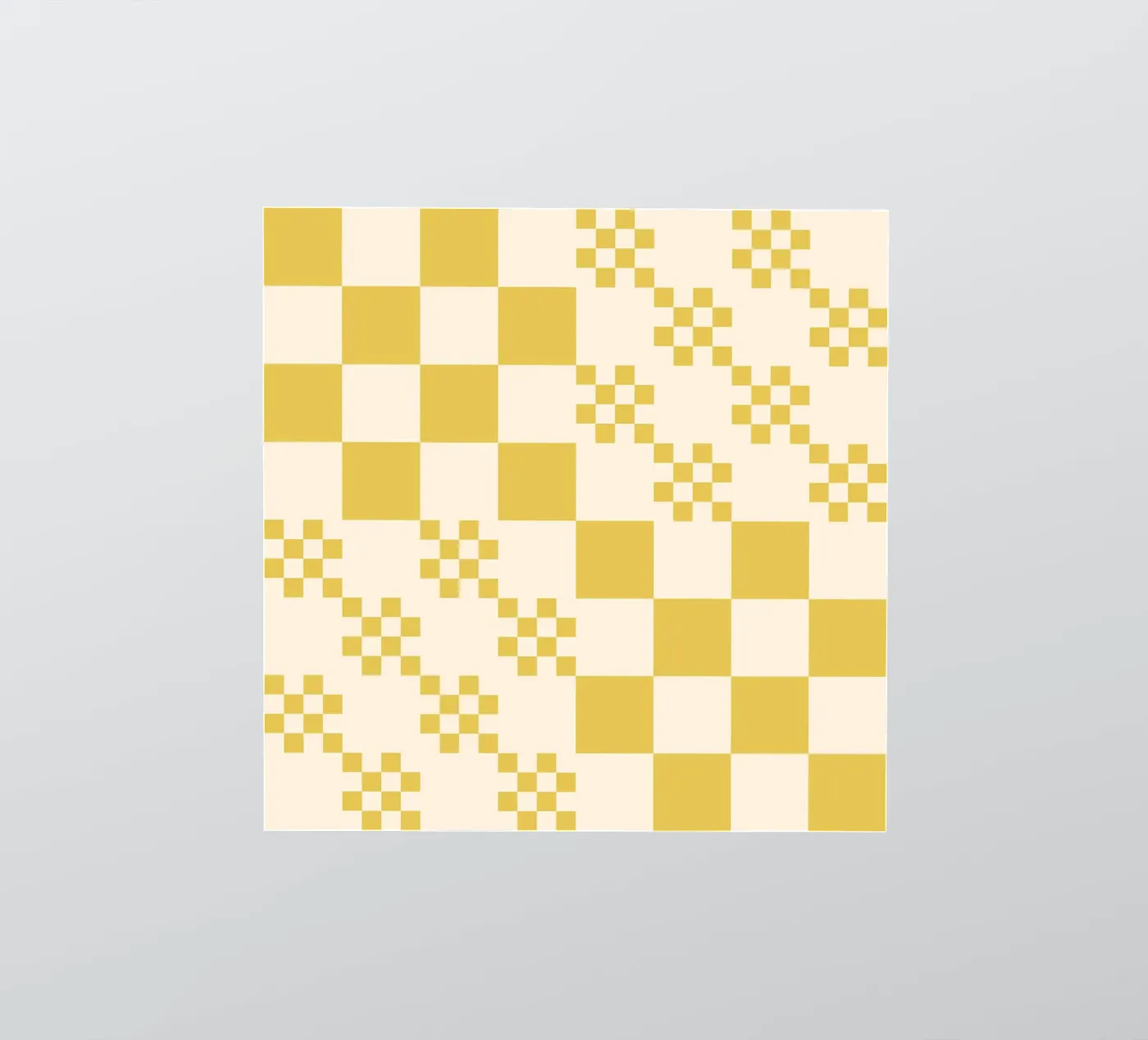 Funky rasterpatroon sticker van Wackapacka