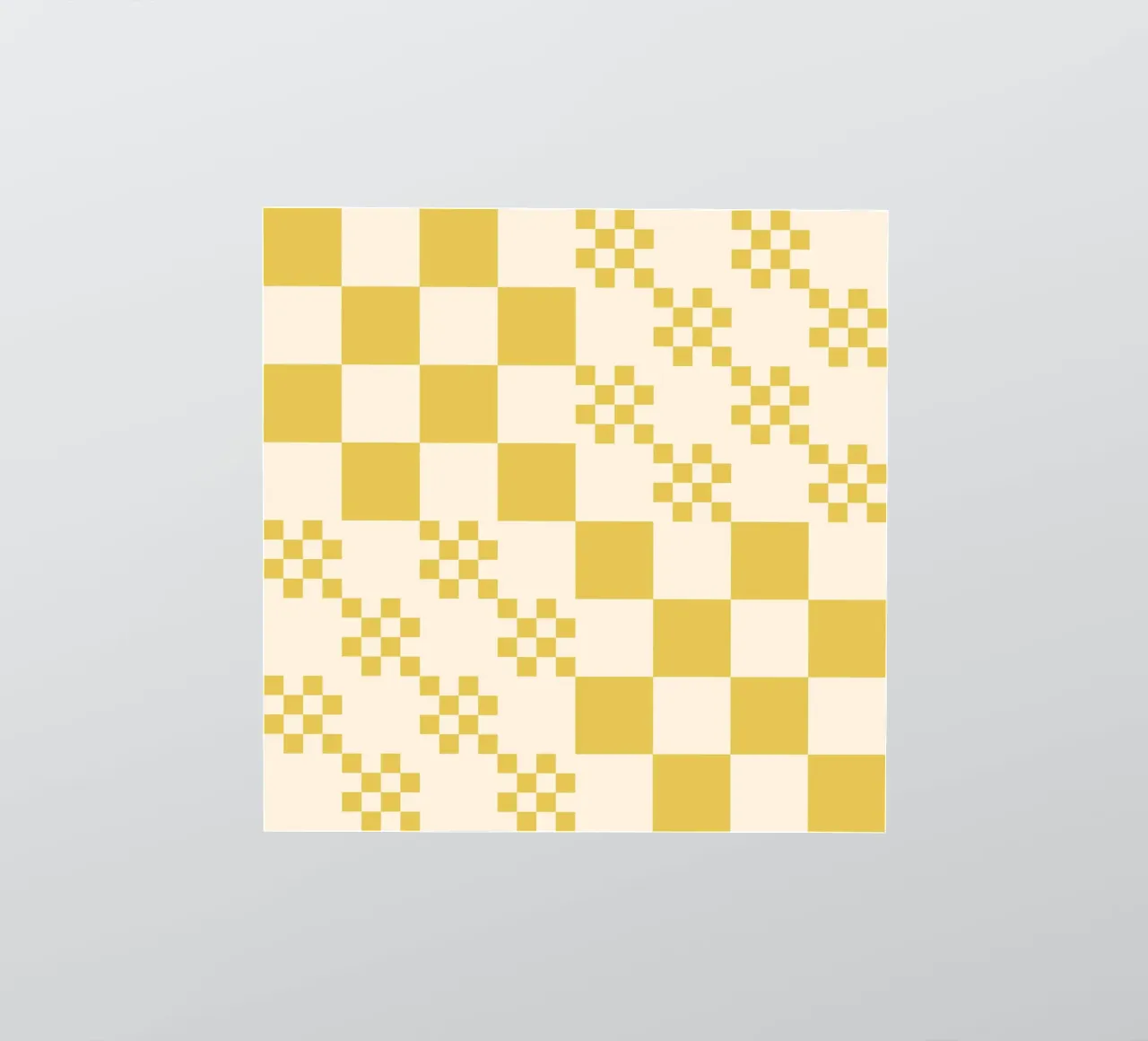 Funky grid pattern sticker by Wackapacka