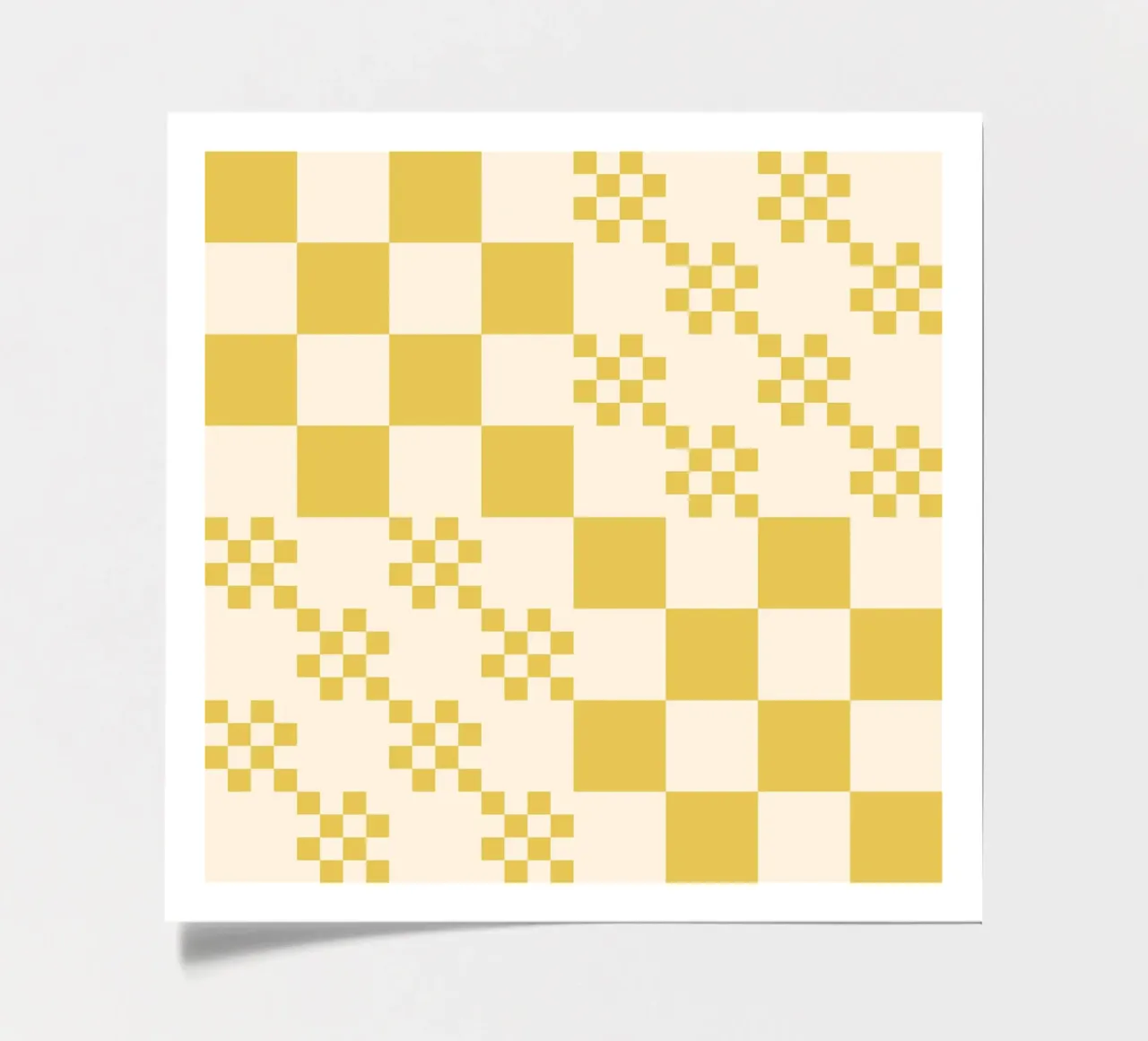 Funky grid pattern sticker sheet by Wackapacka