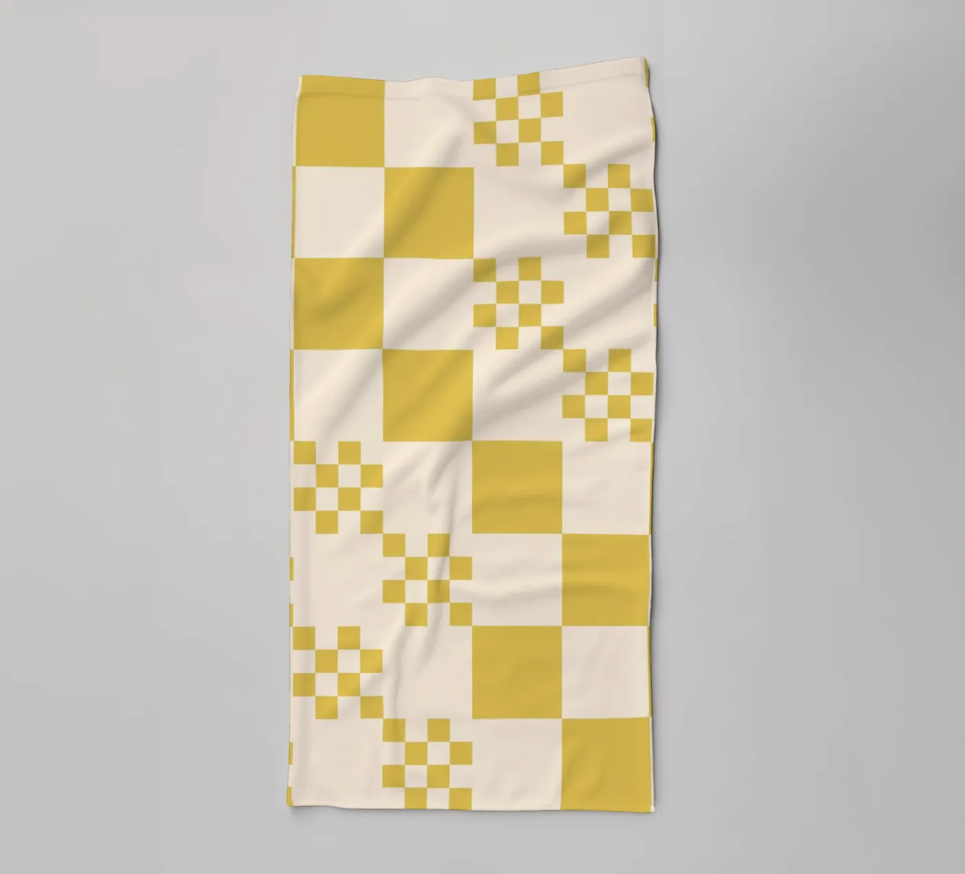 Funky grid pattern badhanddoek van Wackapacka