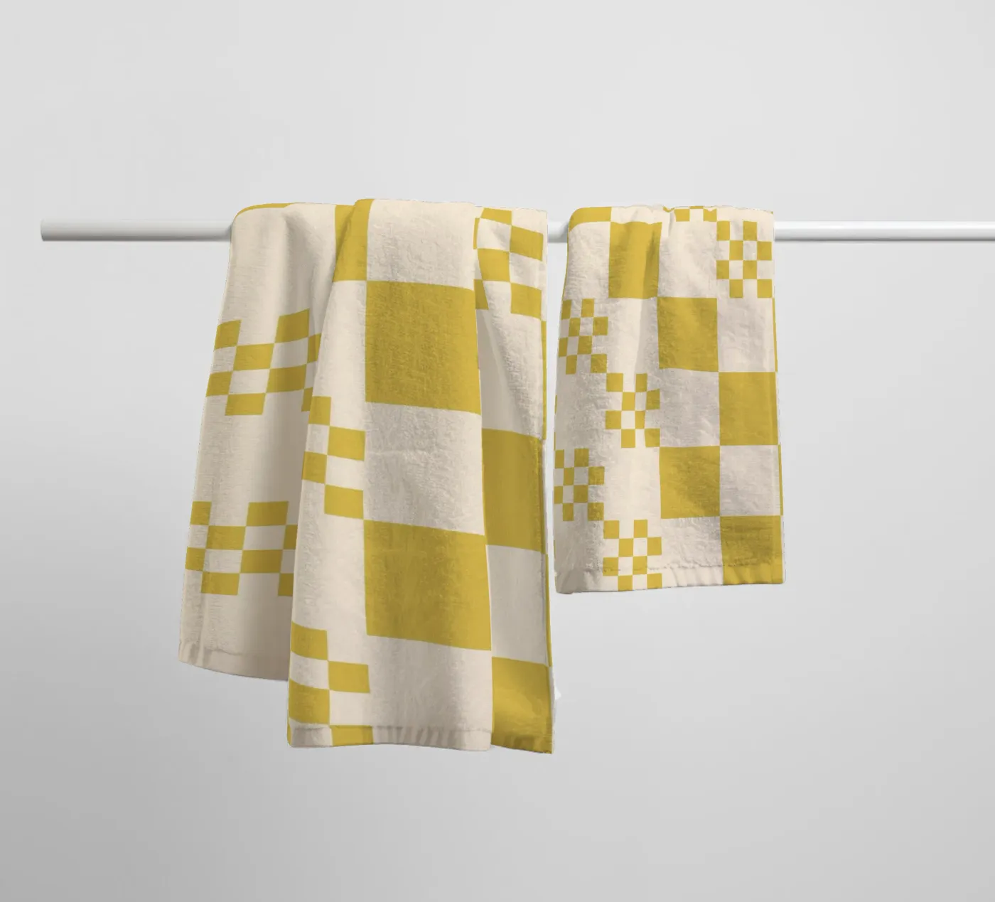 Funky grid pattern badhanddoek van Wackapacka