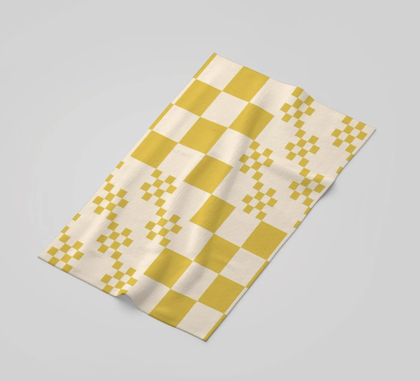 Motif de grille amusant serviette de plage de Wackapacka