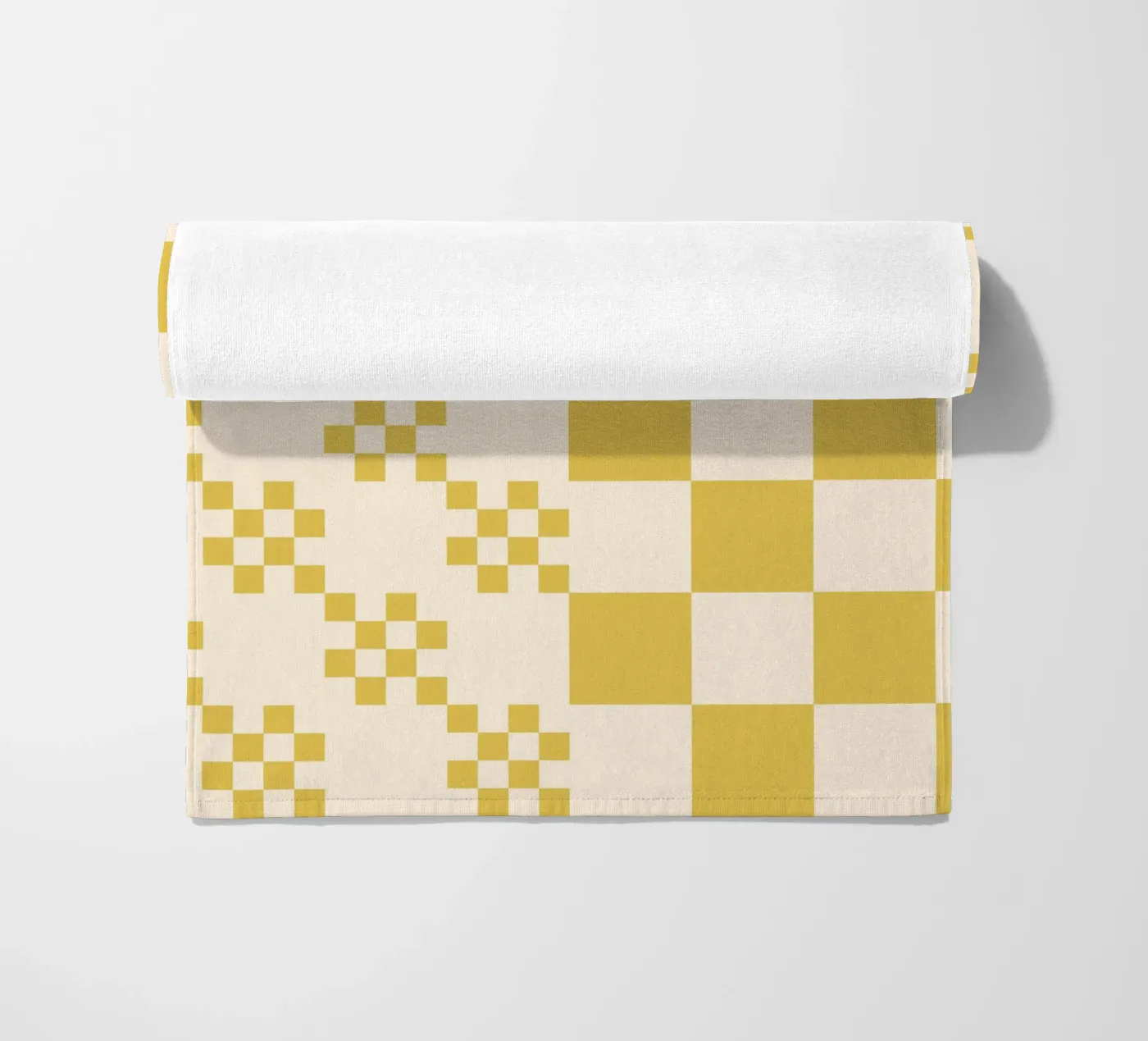 Motif de grille amusant serviette de plage de Wackapacka