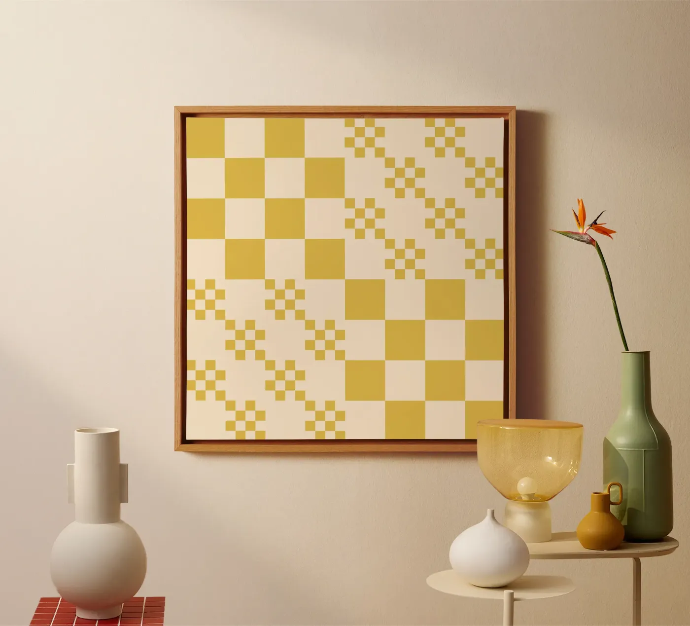 Motif de grille amusant toile de Wackapacka