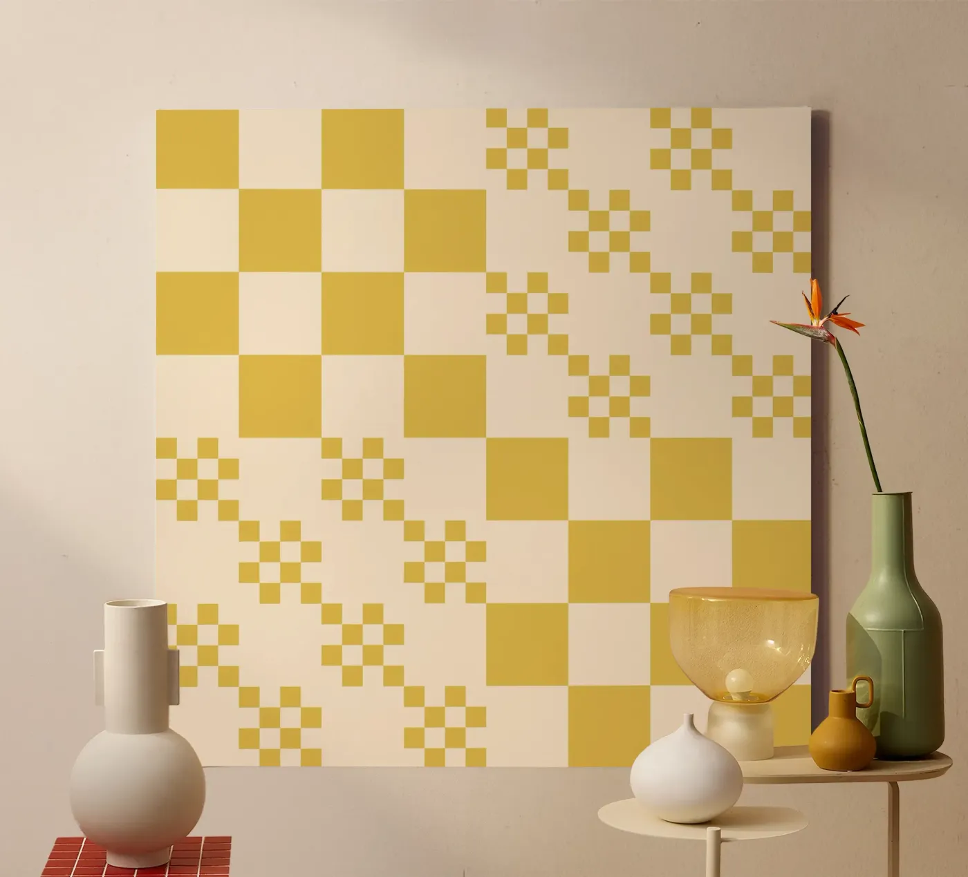 Motif de grille amusant toile de Wackapacka