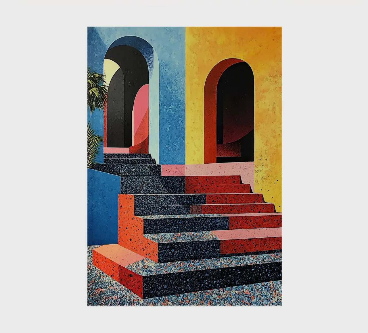 Surrealism Architecture Design Geometry notebook by Nikis Art Studio