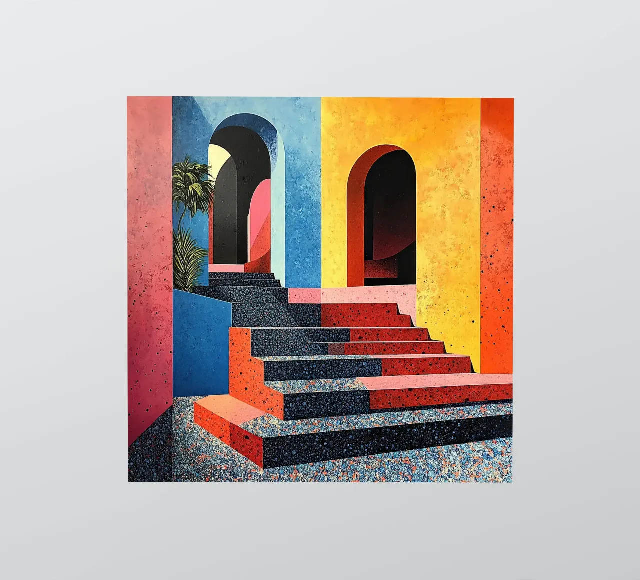 Surrealism Architecture Design Geometry sticker by Nikis Art Studio