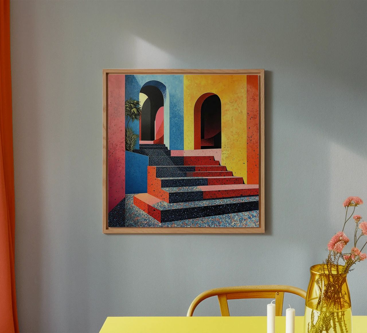 Surrealismo Architettura Design Geometria pannello forex da Nikis Art Studio