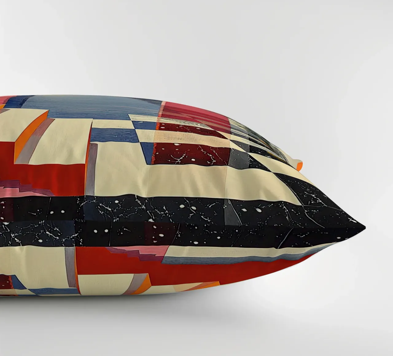 Surrealism Architecture Design Geometry decorative cushion by Nikis Art Studio
