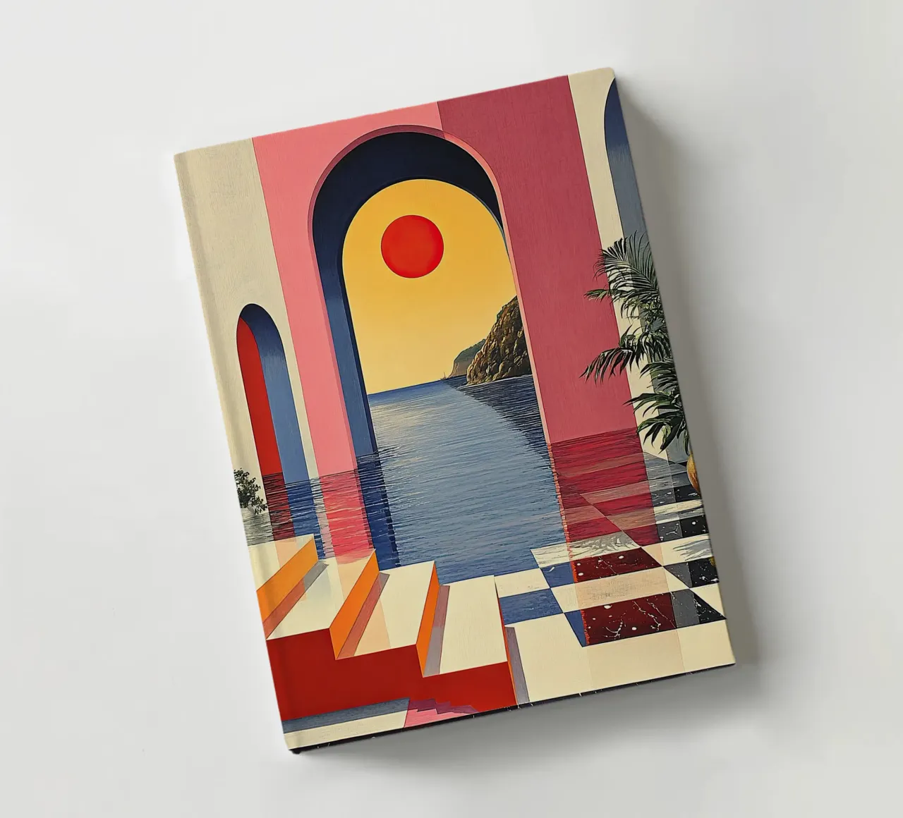 Surrealism Architecture Design Geometry notebook by Nikis Art Studio