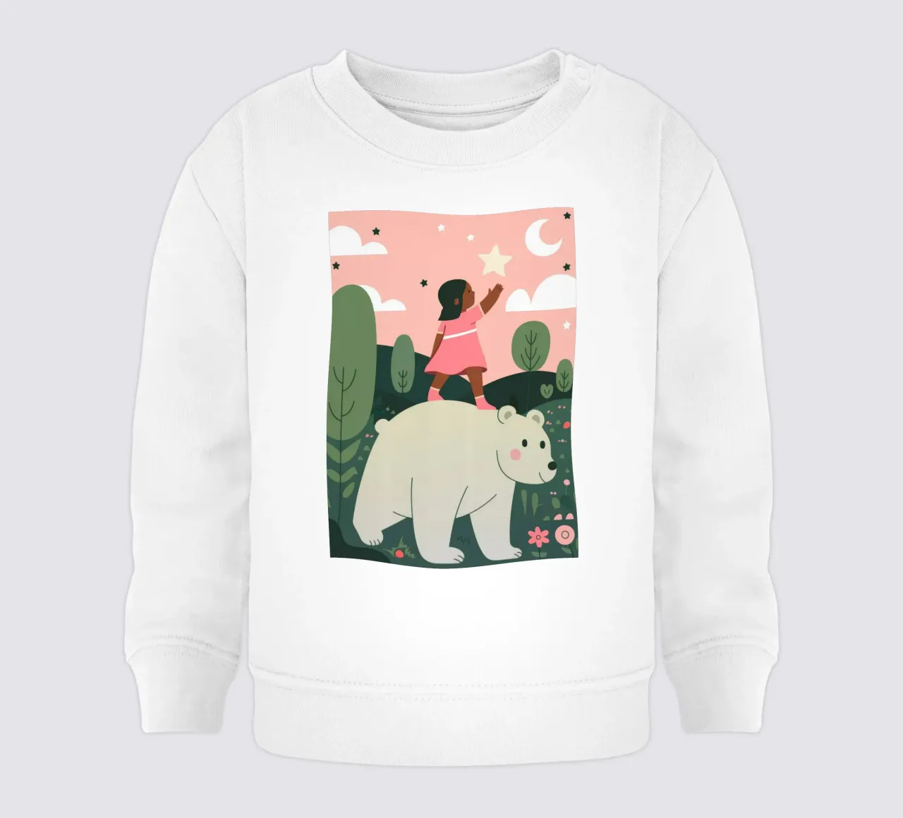 Cavalcata dell'orso polare felpa neonato da Emery Kate