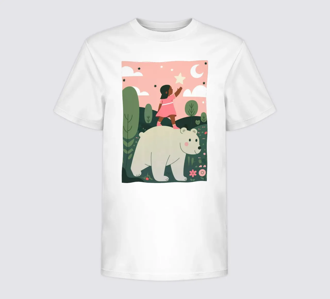 Cavalcata dell'orso polare t-shirt bambini da Emery Kate