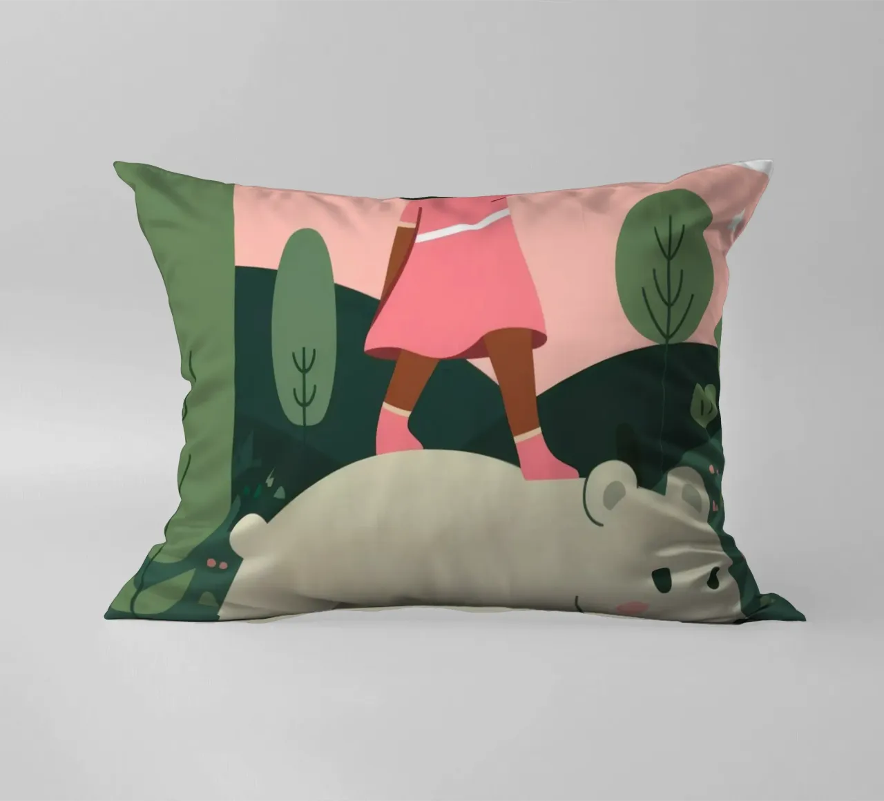Cavalcata dell'orso polare cuscino da Emery Kate
