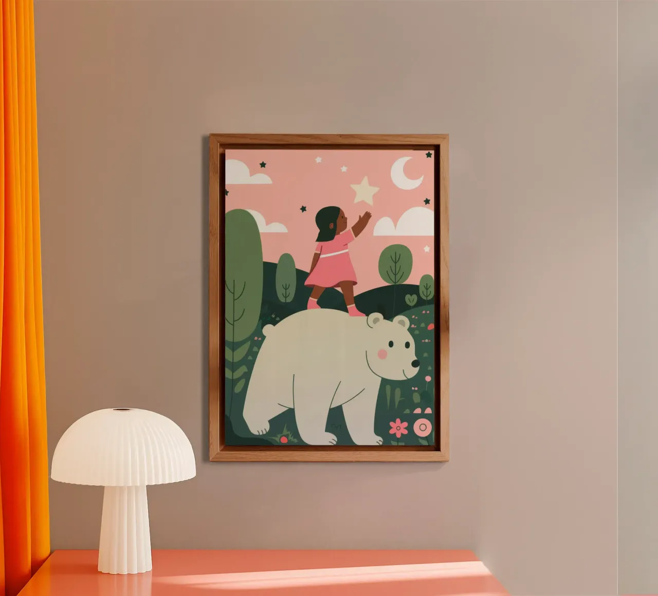 Polar Bear Ride alu-dibond by Emery Kate