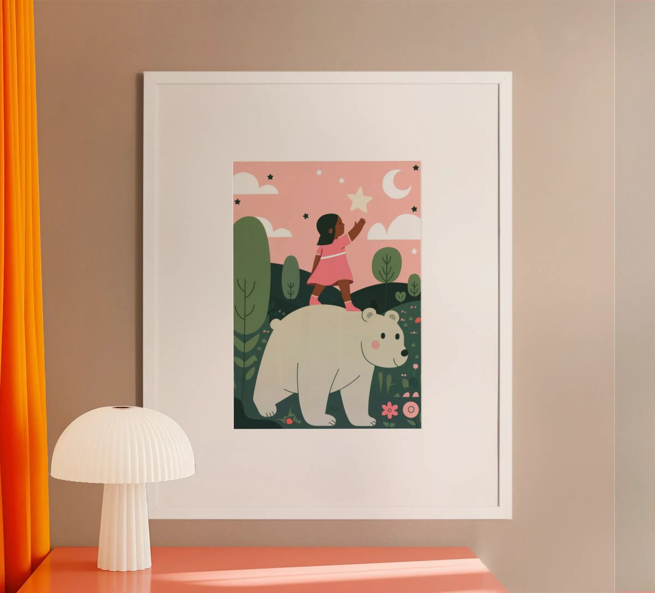 Balade de l'ours polaire poster de Emery Kate