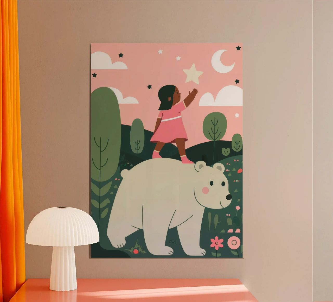Balade de l'ours polaire poster de Emery Kate
