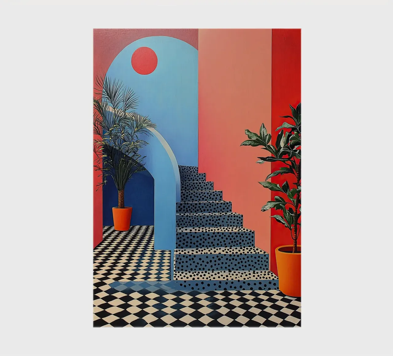 Surrealism Architecture Design Geometry notebook by Nikis Art Studio