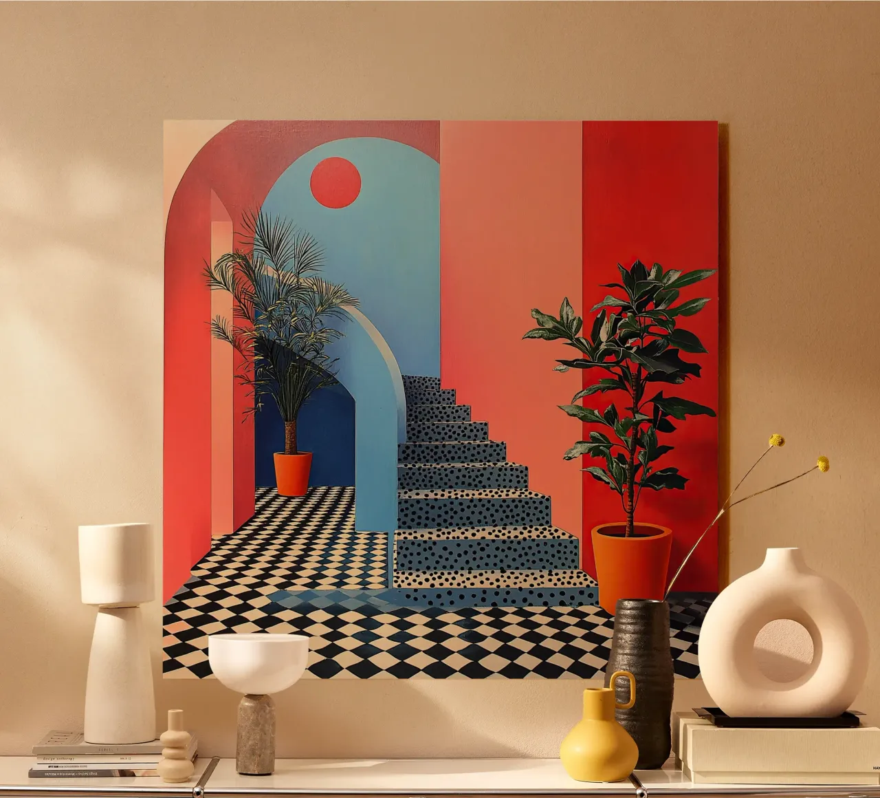 Surrealism Architecture Design Geometry alu-dibond by Nikis Art Studio