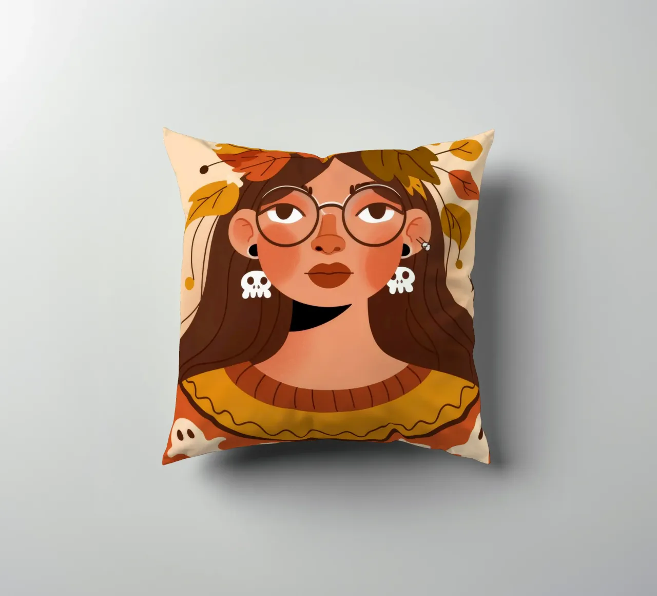 Herbstkrone Kissen von Emery Kate