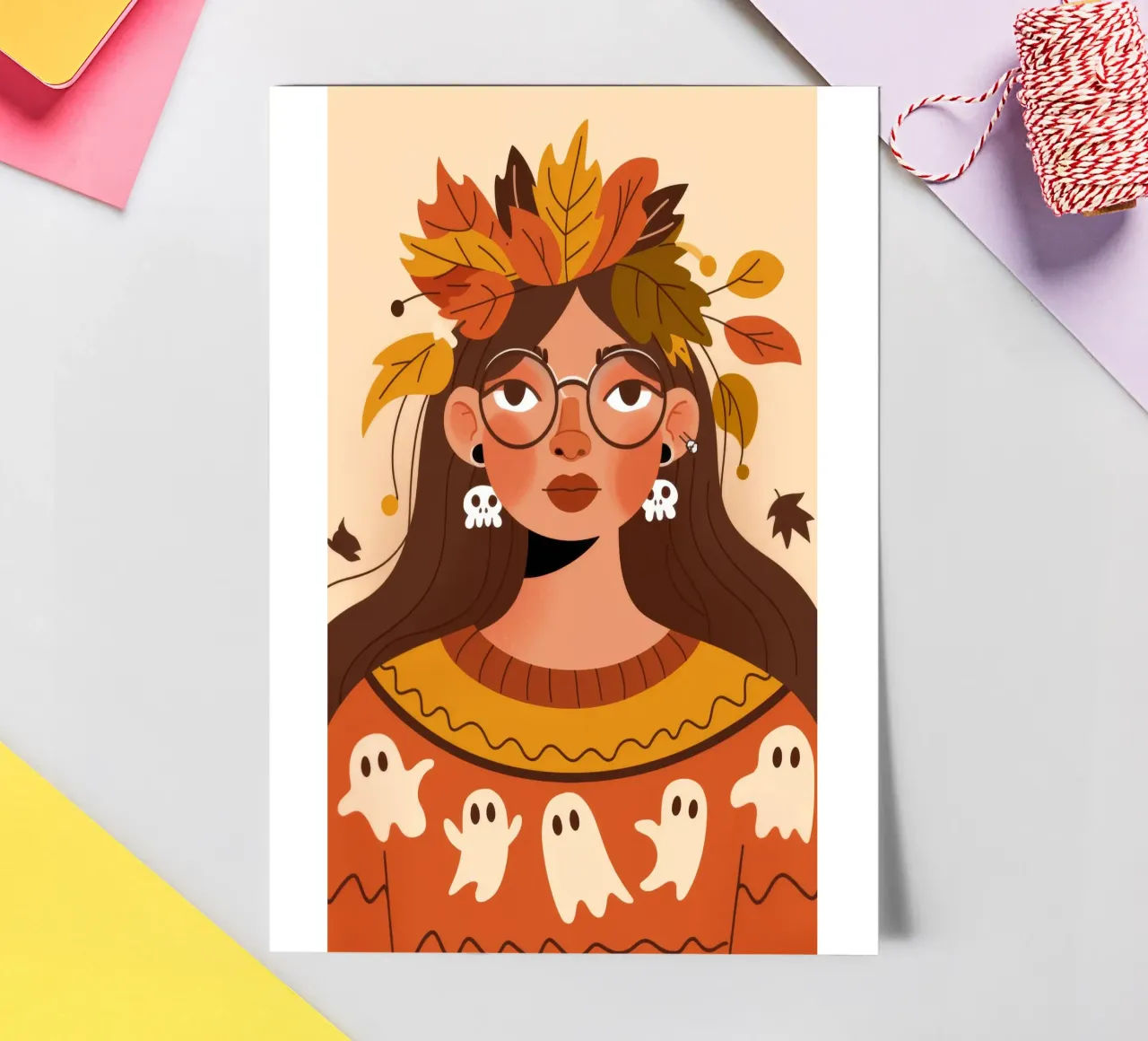 Herbstkrone Stickerbogen von Emery Kate