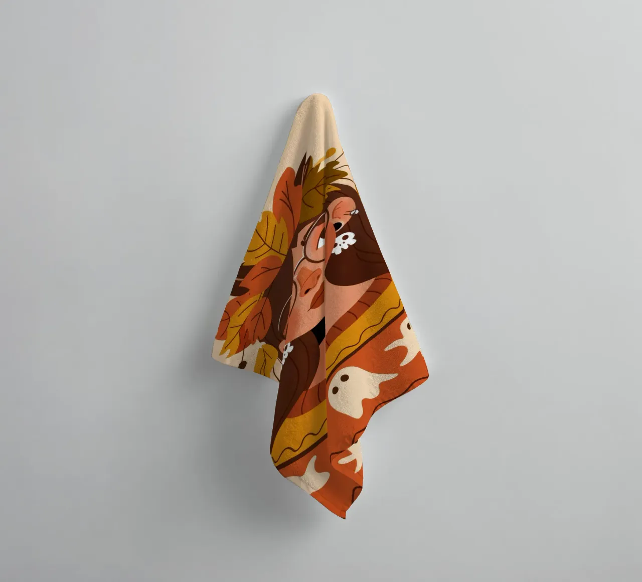 Herbstkrone Handtuch von Emery Kate