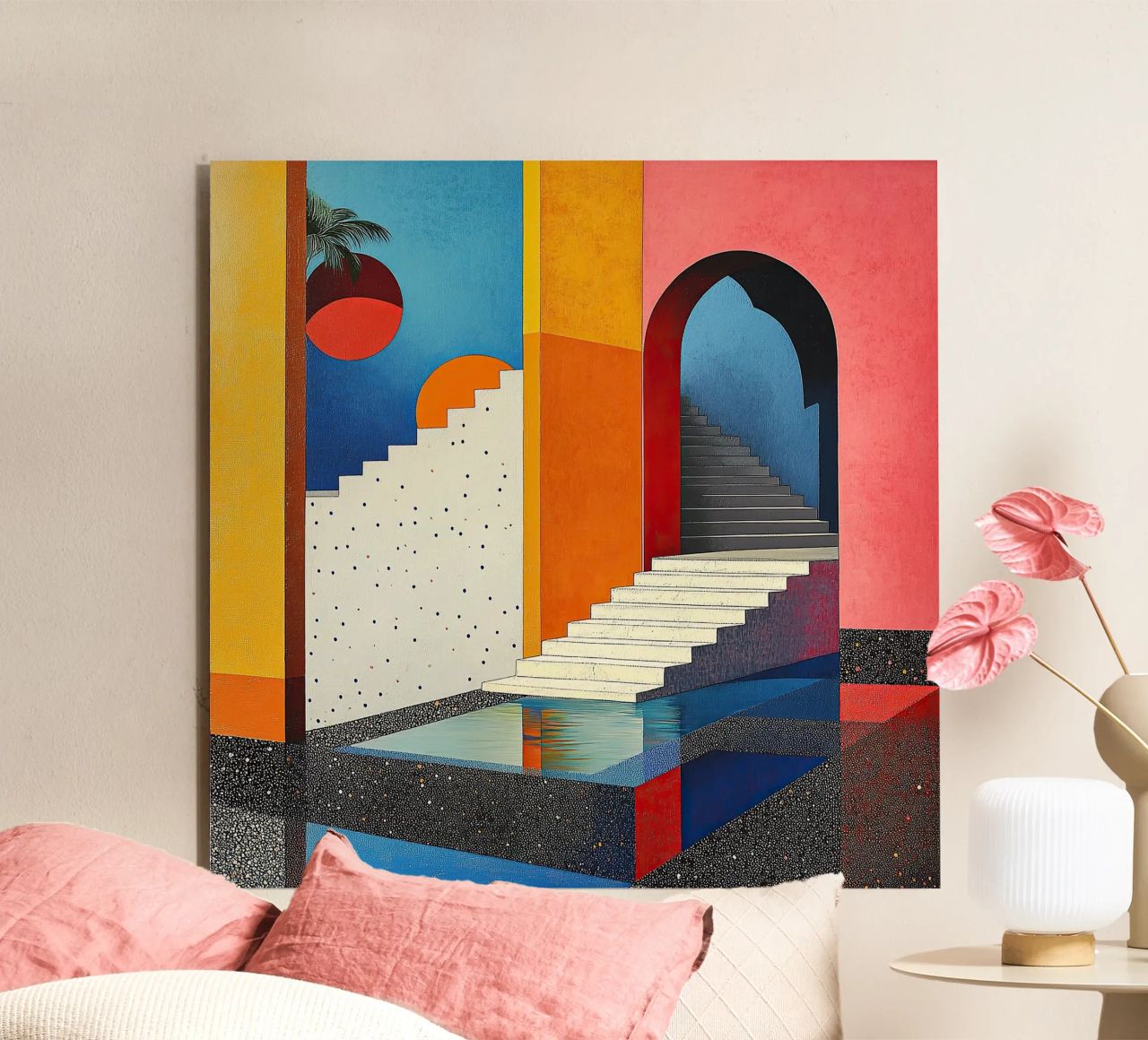 Surrealismo Architettura Design Geometria pannello forex da Nikis Art Studio