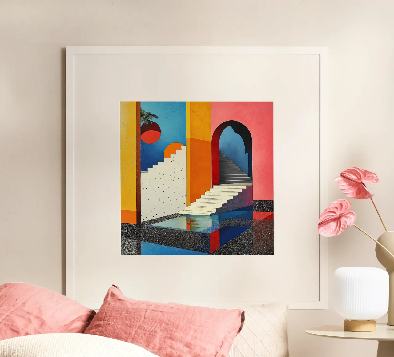 Surrealismo Architettura Design Geometria poster da Nikis Art Studio