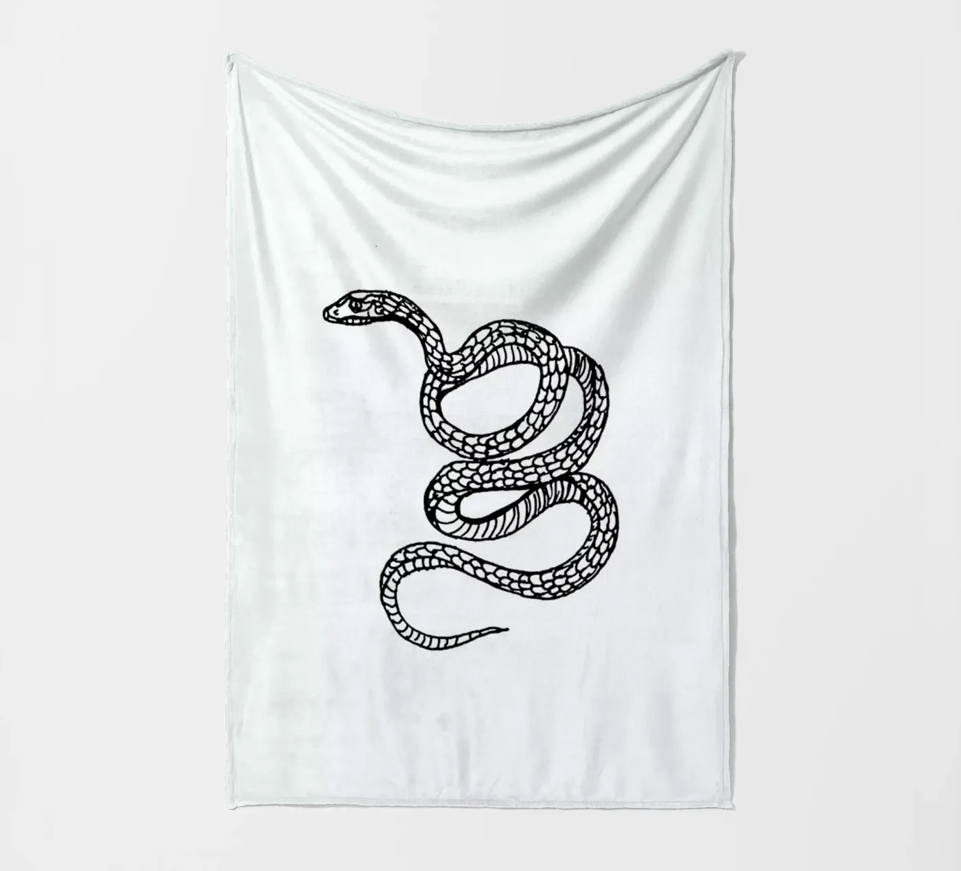 Snake White Fleecedecke von Daniela Roessler