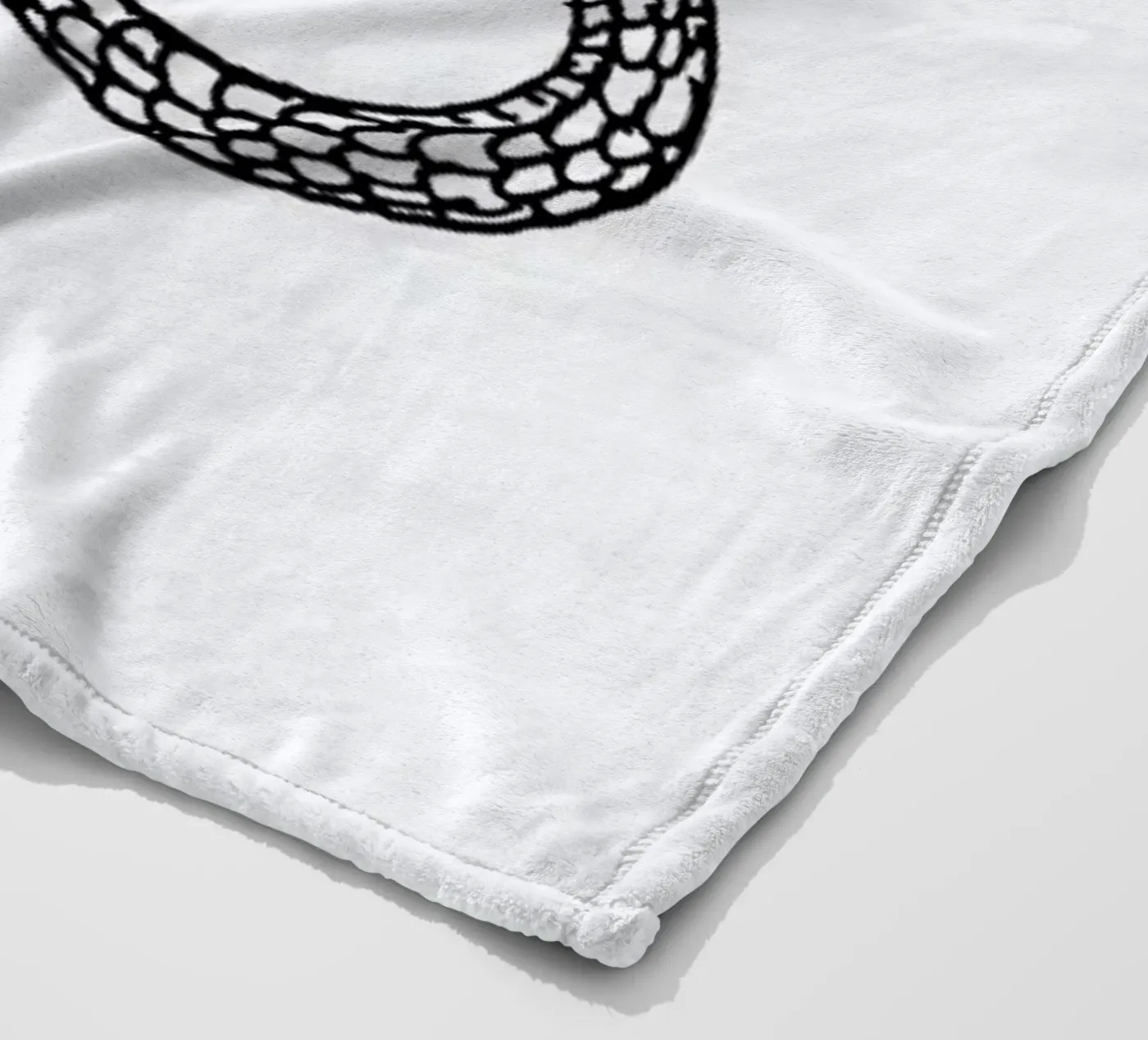 Snake White Fleecedecke von Daniela Roessler