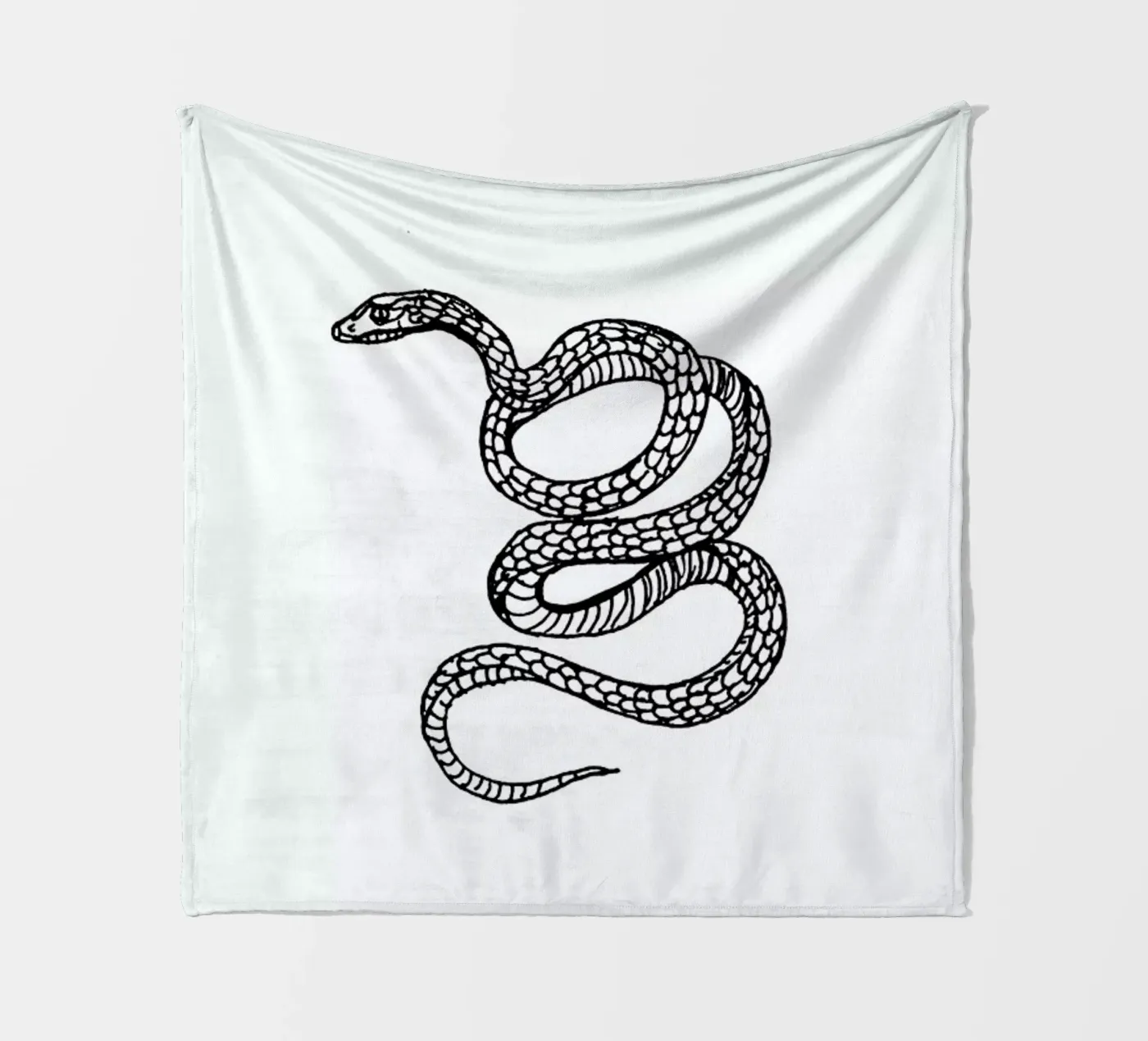 Snake White Fleecedecke von Daniela Roessler