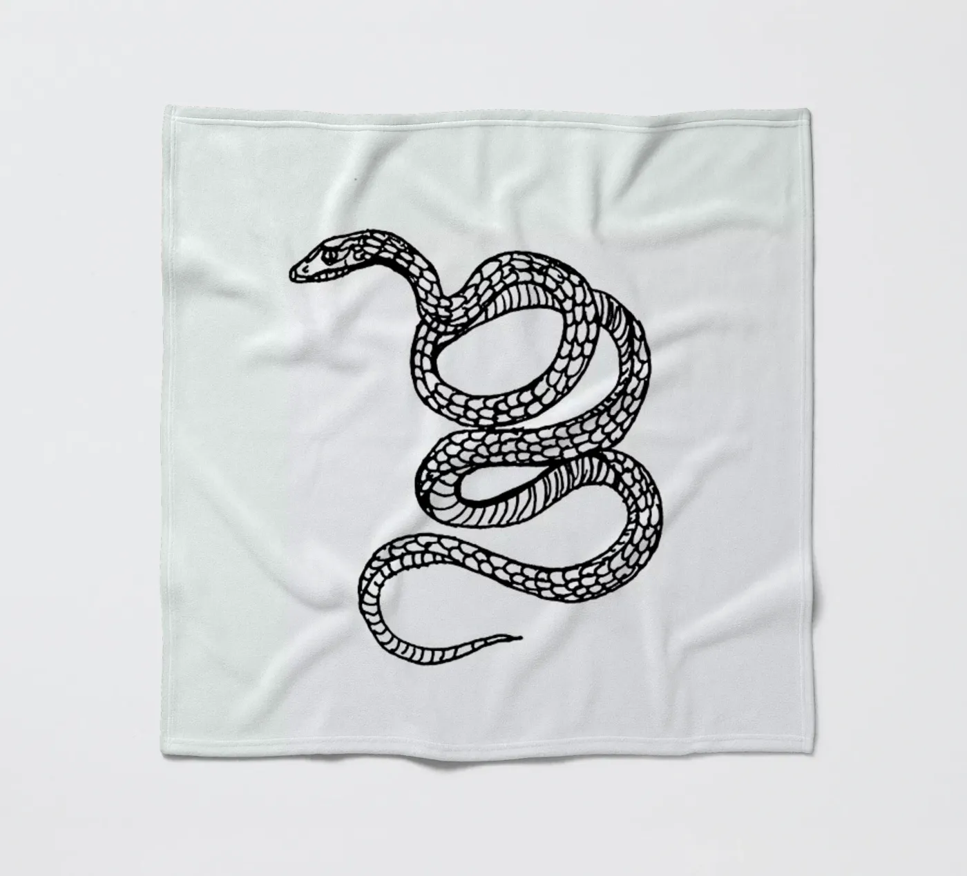 Snake White Fleecedecke von Daniela Roessler