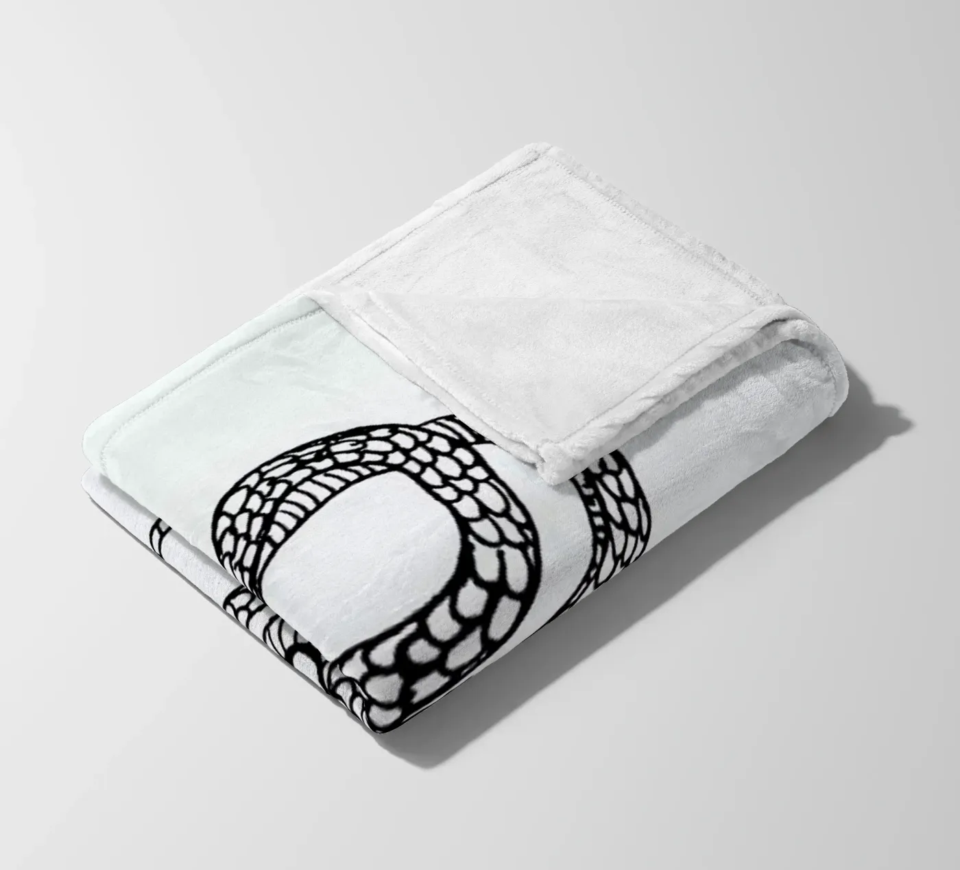 Snake White Fleecedecke von Daniela Roessler
