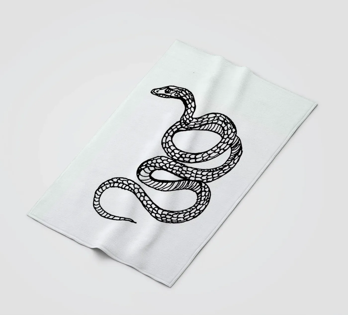 Snake White Fleecedecke von Daniela Roessler