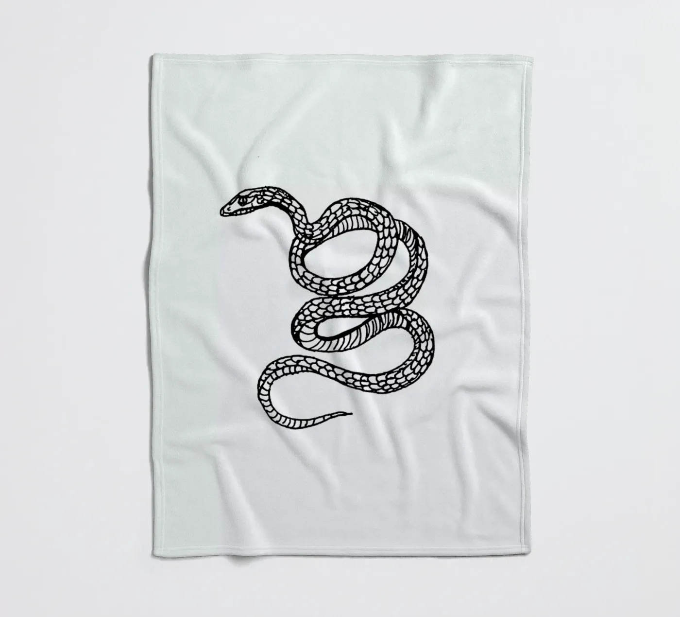 Snake White Fleecedecke von Daniela Roessler