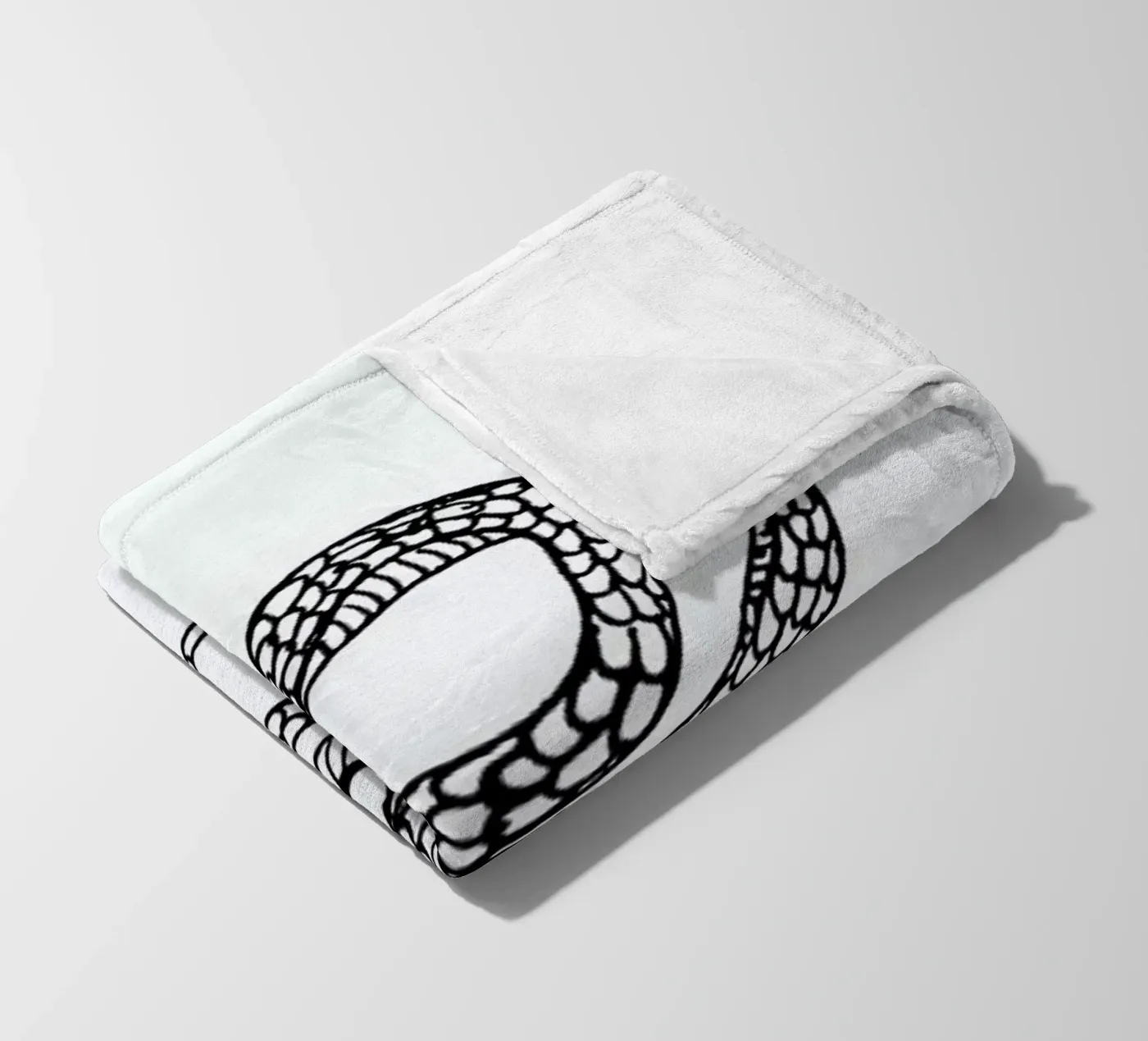 Snake White Fleecedecke von Daniela Roessler