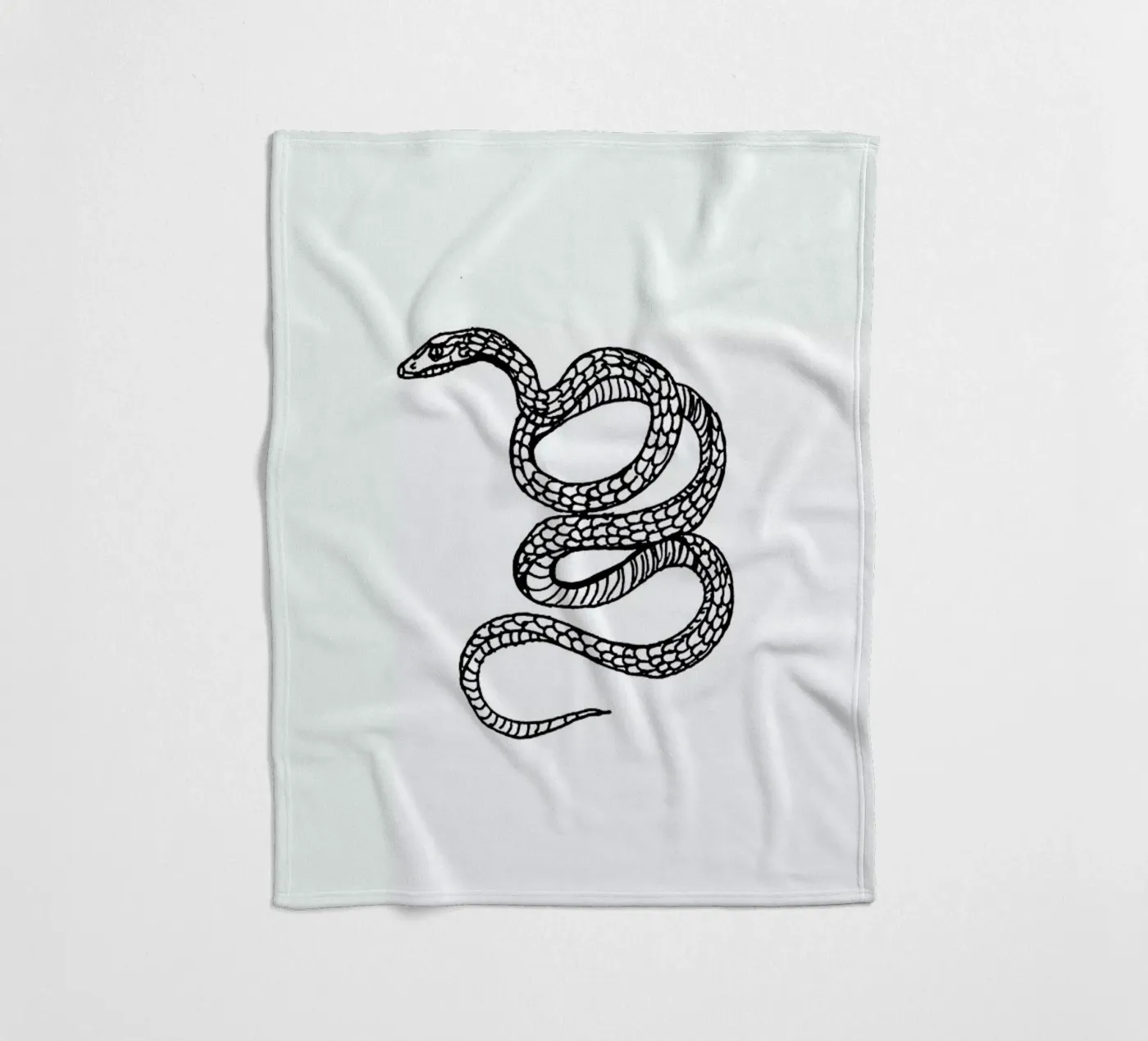Snake White Fleecedecke von Daniela Roessler