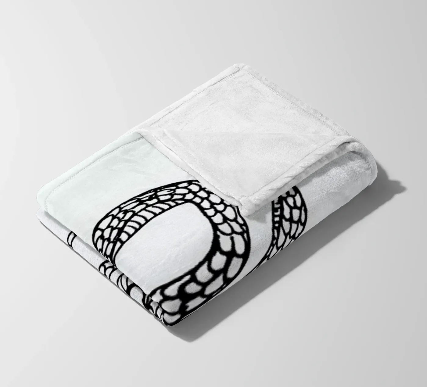 Snake White Fleecedecke von Daniela Roessler