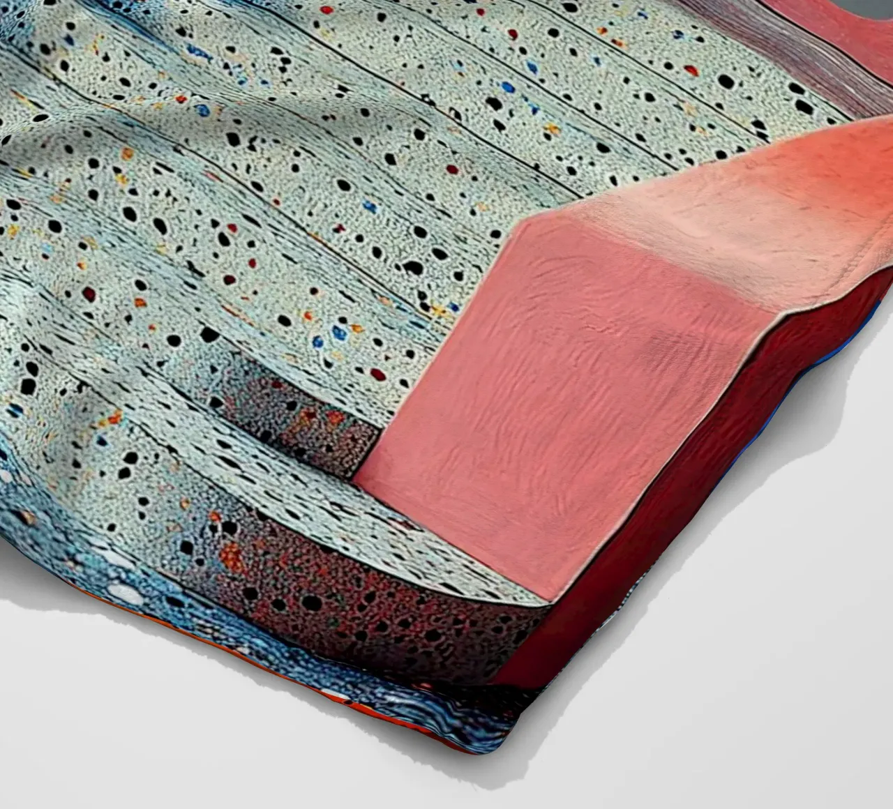 Surrealism Architecture Design Geometry fleece blanket by Nikis Art Studio