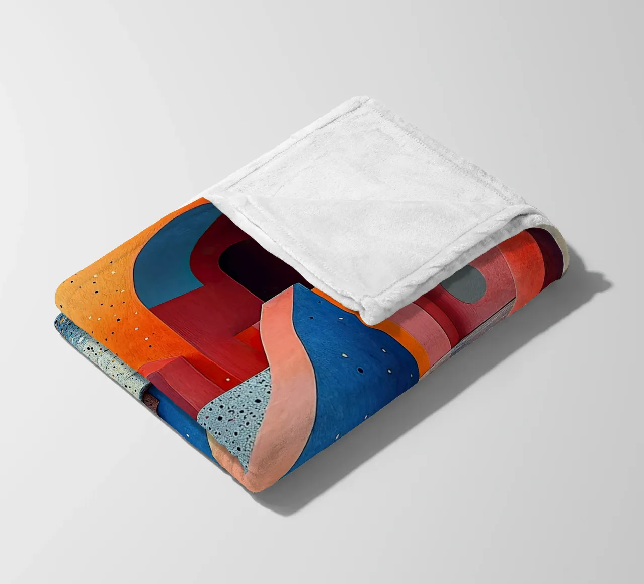 Surrealism Architecture Design Geometry fleece blanket by Nikis Art Studio