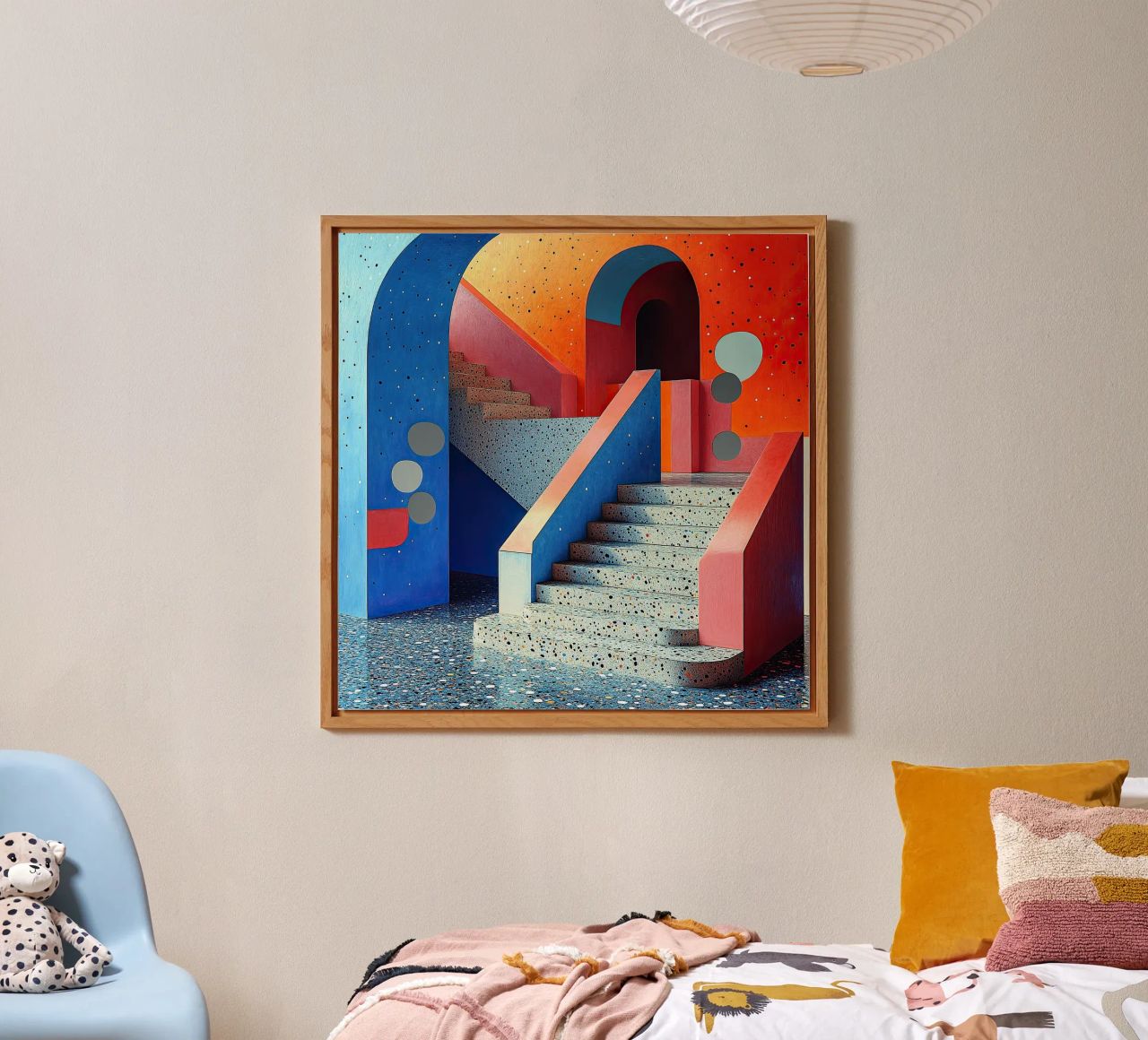 Surrealismo Architettura Design Geometria pannello forex da Nikis Art Studio