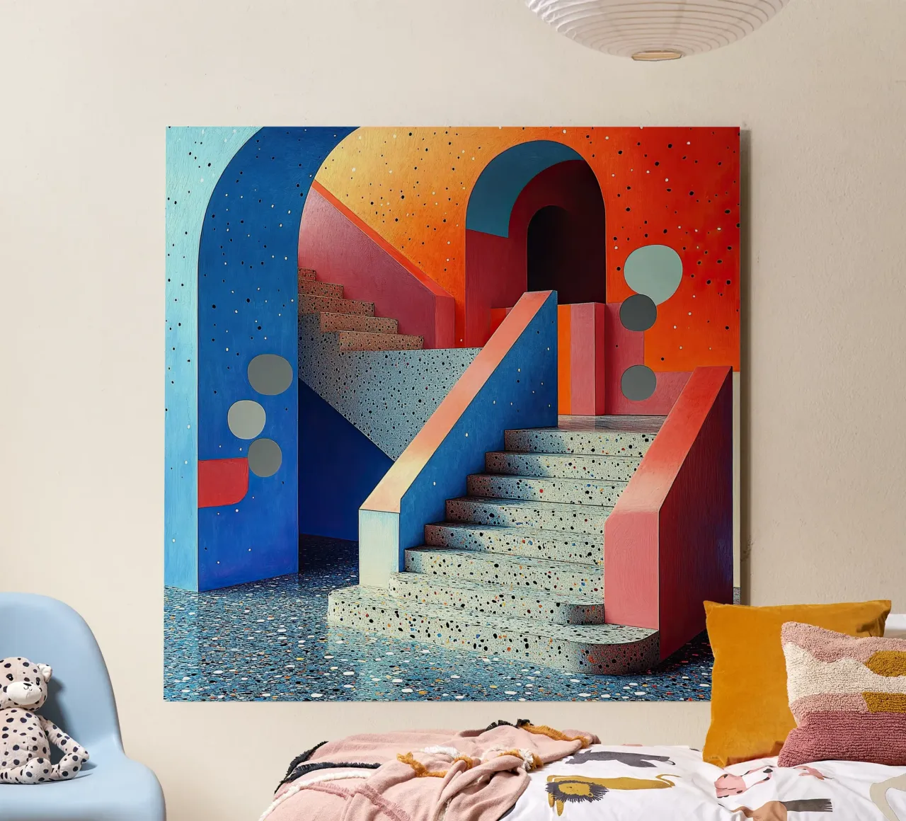 Surrealismo Architettura Design Geometria pannello forex da Nikis Art Studio