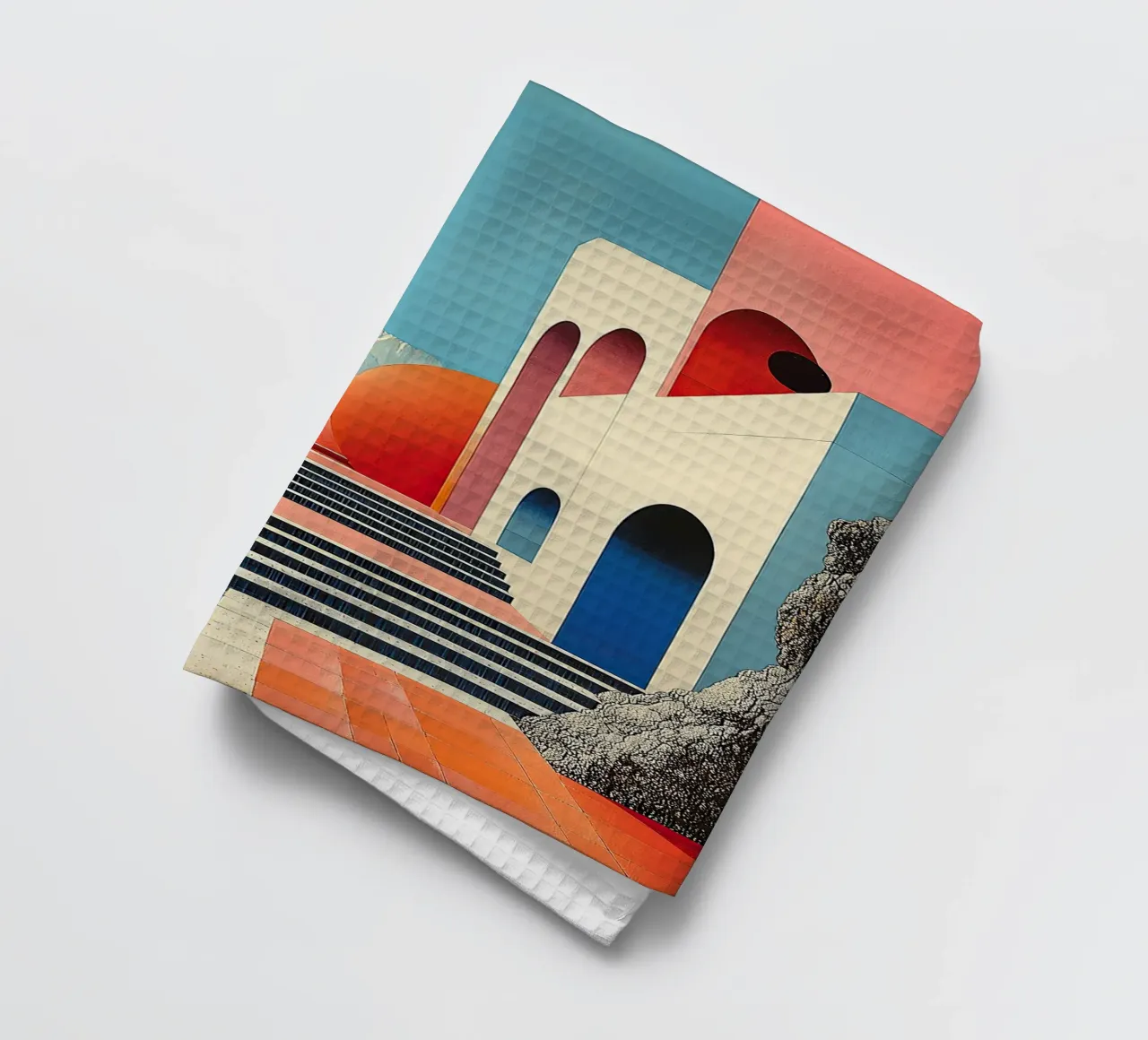 Surréalisme Architecture Design Géométrie torchon de Nikis Art Studio