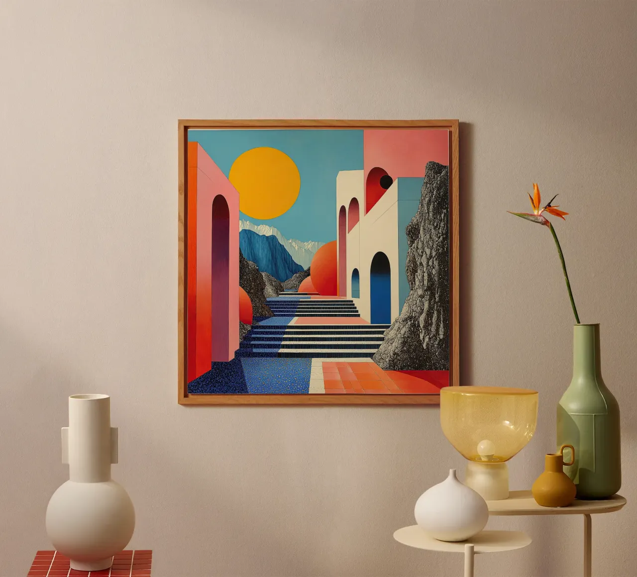 Surrealismo Architettura Design Geometria alluminio dibond da Nikis Art Studio