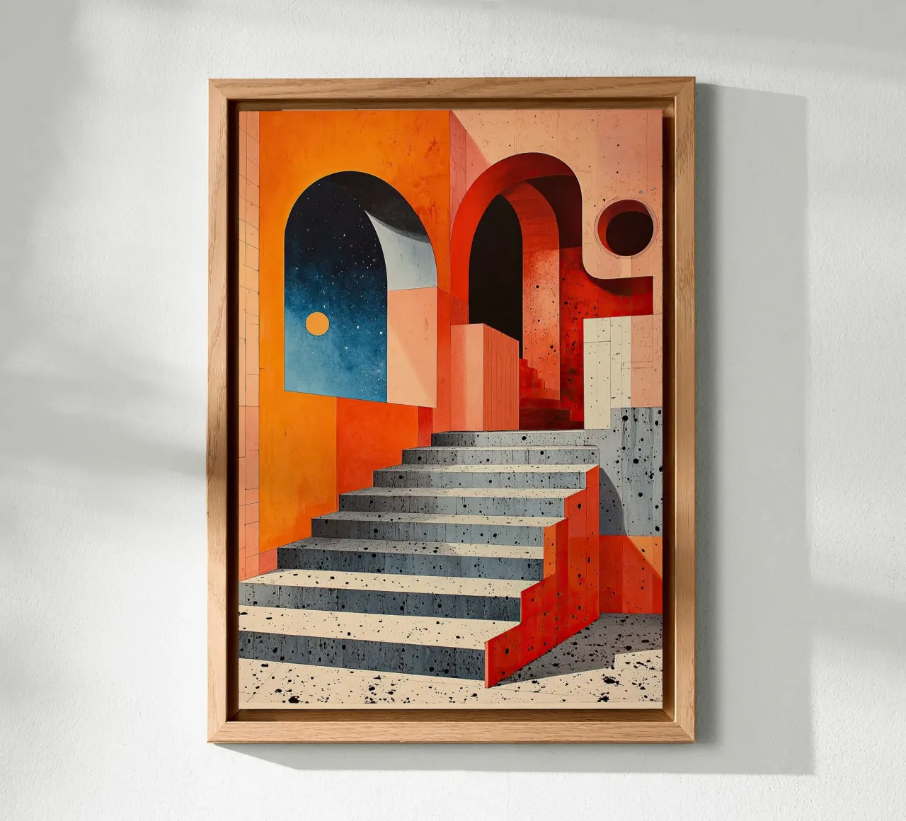 Surrealismo Architettura Design Geometria pannello forex da Nikis Art Studio