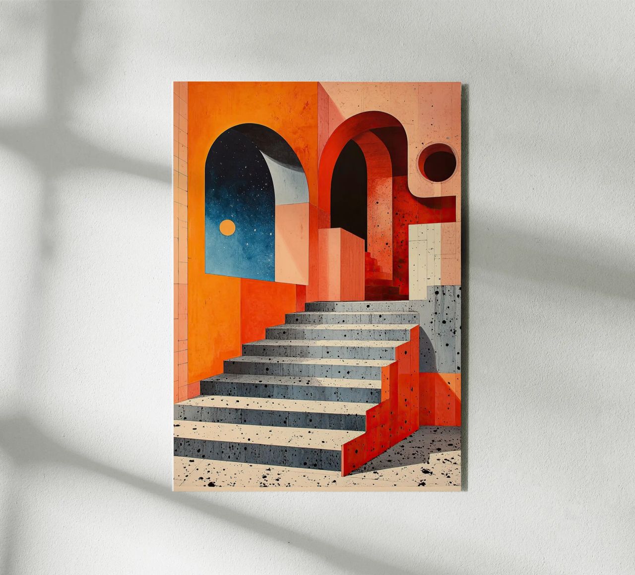 Surrealismo Architettura Design Geometria pannello forex da Nikis Art Studio